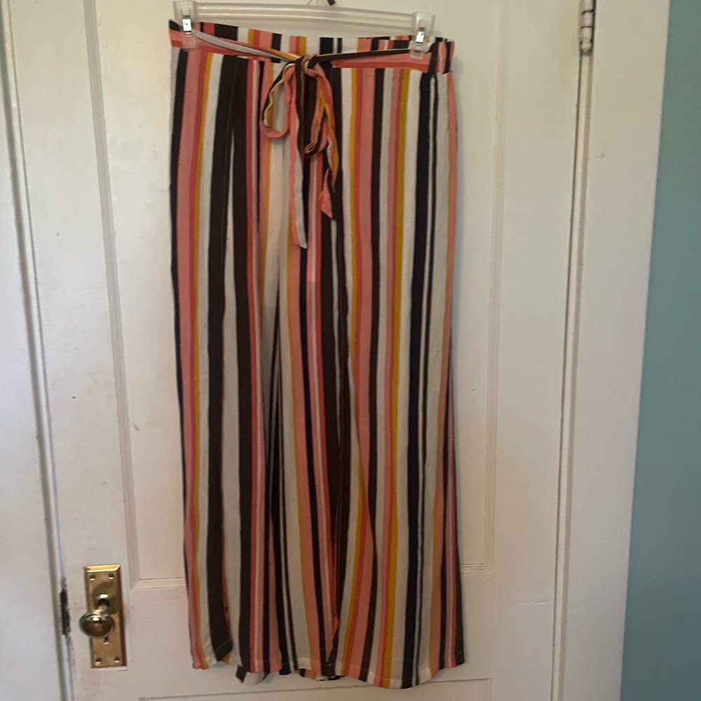 Xhilaration Multicolor Striped Flare Pants